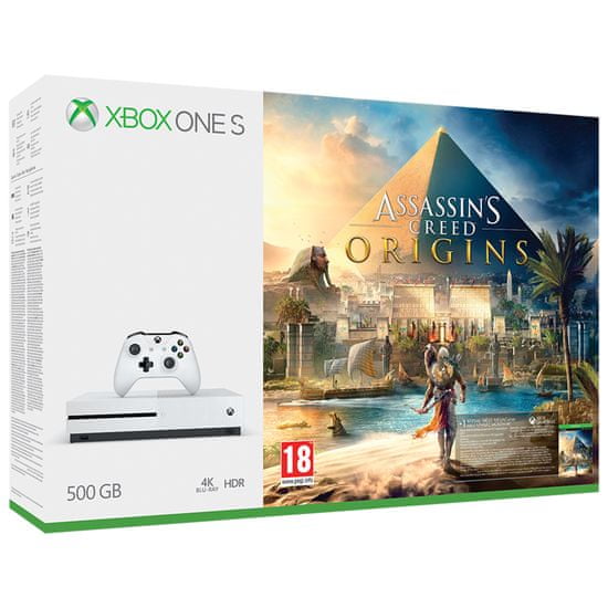 Microsoft Xbox One S 500GB + Assassin's Creed Origins