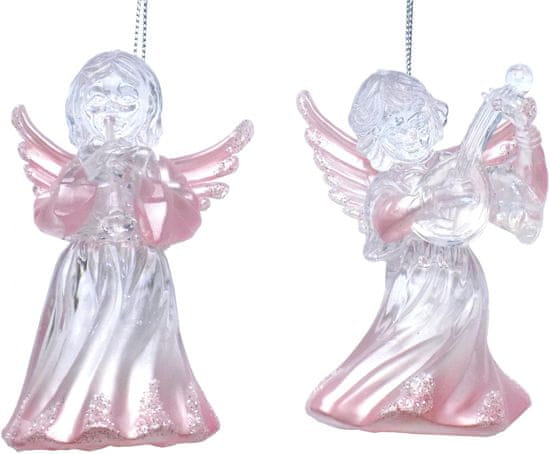 Seizis Anjel 11,5 cm ružová perleť, 2ks