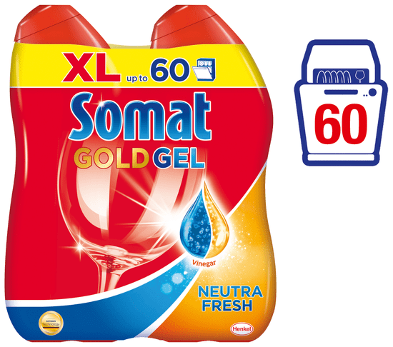 Somat Gold gél Neutra-Fresh 2 x 600 ml (60 umytí)