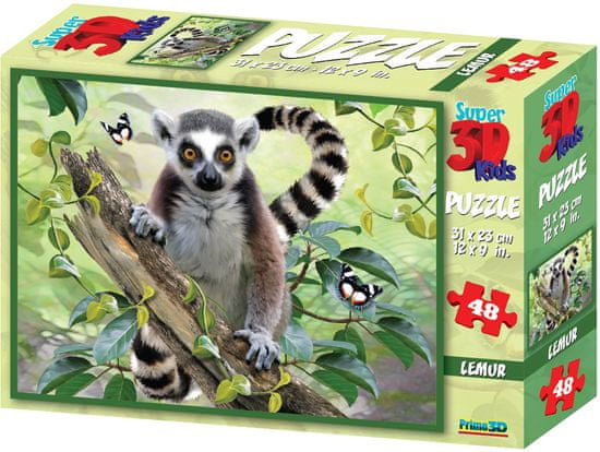 Lamps 3D Puzzle Lemur 48 dielikov