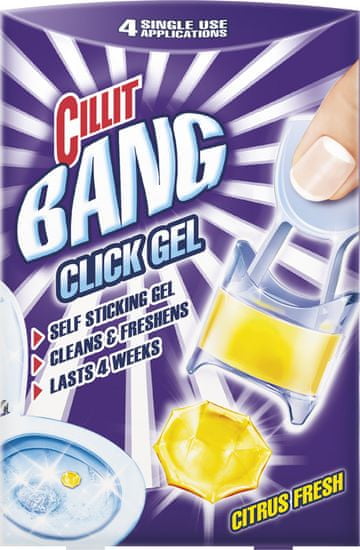 Cillit Bang WC Click Gél Citrus 4 ks
