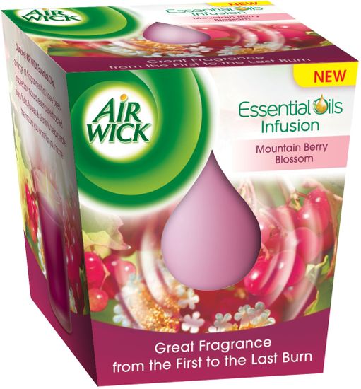 Air wick Sviečka Essential Oil Infusion Horské kvety 105 g