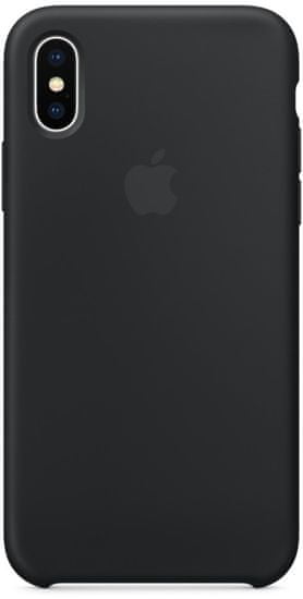 Apple Silikonový kryt, Apple iPhone X, MQT12ZM/A, černá