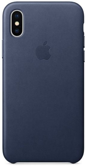 Apple Kožený kryt, Apple iPhone X, MQTC2ZM/A, půlnočně modrá
