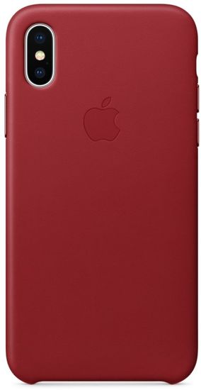 Apple Kožený kryt, Apple iPhone X, MQTE2ZM/A, červená