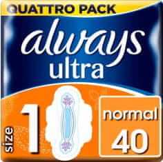 Always Ultra Normal Quattro Dámske Hygienické vložky 40 ks