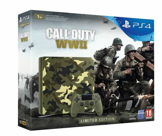 SONY PlayStation 4 Slim - 1TB + Call of Duty: WWII Limited Edition