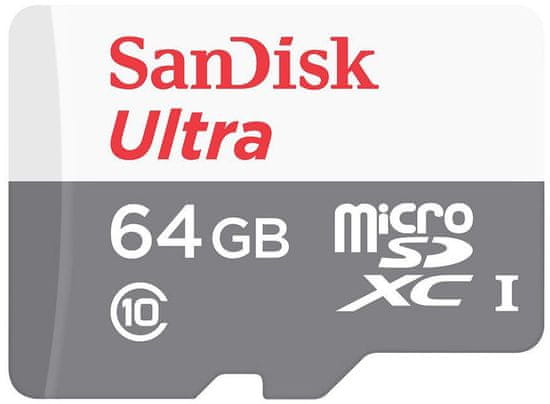 SanDisk micro SDXC Ultra 64GB 80MB/s UHS-I (SDSQUNS-064G-GN3MN)