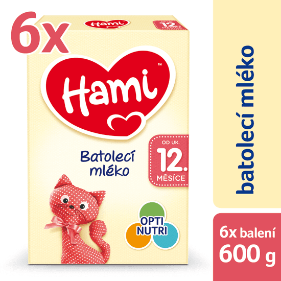 Hami Batolecí mléko 12+ 6 x 600g