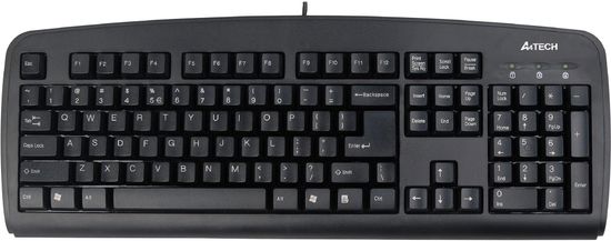 A4Tech KB-720, tenká klávesnica, CZ, USB, čierna