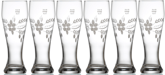 Ritzenhoff&Brecker Aehre poháre na pivo, 500 ml, 6 ks
