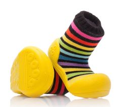 Attipas detské topánočky Rainbow Yellow 19 viacfarebné