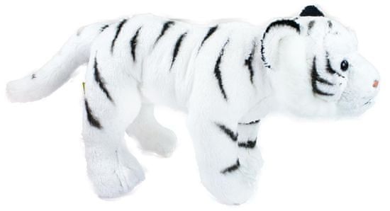Rappa Tiger biely stojaci, 22 cm