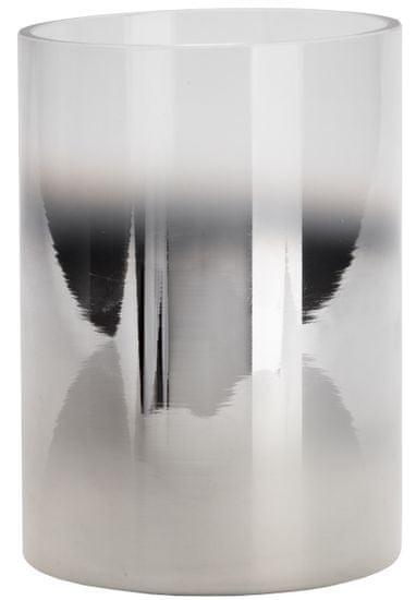 Wittkemper Svietnik sklenený strieborný, 17 cm