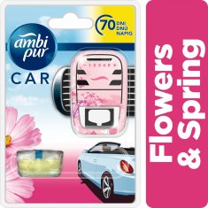 Ambi Pur Car strojček + náplň Flowers & Spring 7 ml