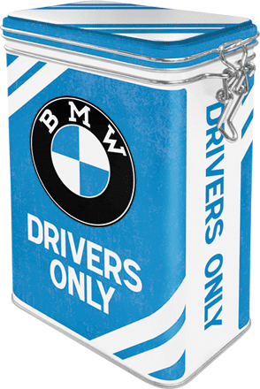 Postershop Plechová dóza s klipem BMW Drivers Only