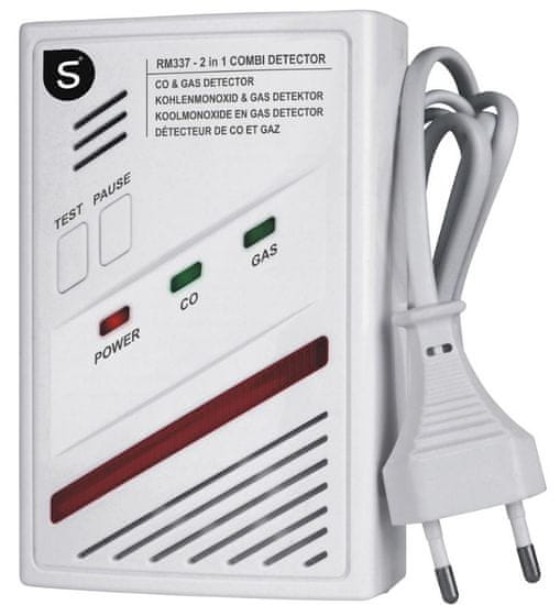 Smartwares Kombinovaný senzor – plyn a CO (8711658465463)