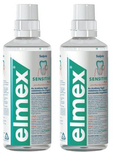 Elmex Sensitive Plus ústna voda 2 x 400 ml
