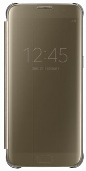 SAMSUNG flipové pouzdro View Cover, Galaxy S7, zlatý