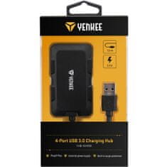 Yenkee Hub 4 x USB 3.0 (YHB 4341BK) čierny