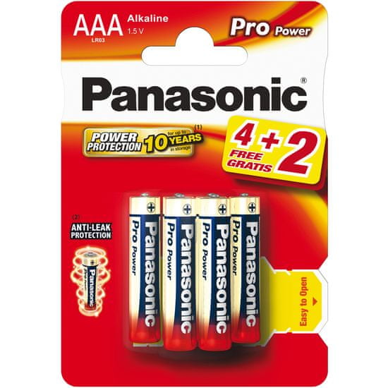 PANASONIC Batérie AAA 6ks Pro Power (LR03 6BP)