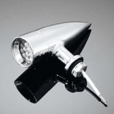 Highway-Hawk moto blinkr 31mm TECHNO s LED, E-mark, chróm (1ks)