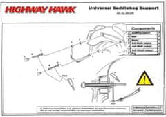 Highway-Hawk podpery brašní , univerzálne (2ks)