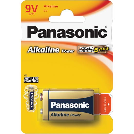 PANASONIC Alkaline Power 9V 6LR61 1BP