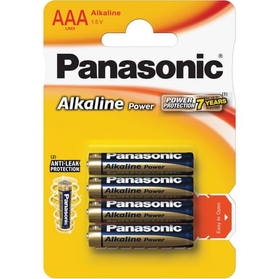 PANASONIC Alkaline Power AAA LR03 4BP