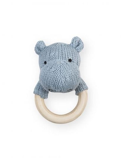 Jollein Rattle teething ring 7cm Soft knit