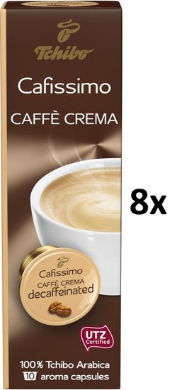 Tchibo Cafissimo Caffé Crema Decaffeinated, 8x10 kapsúl