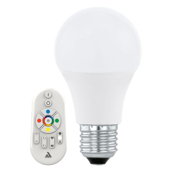 EGLO LED Stmievateľná žiarovka CONNECT E27 / 9W + diaľkové ovládanie - zánovné