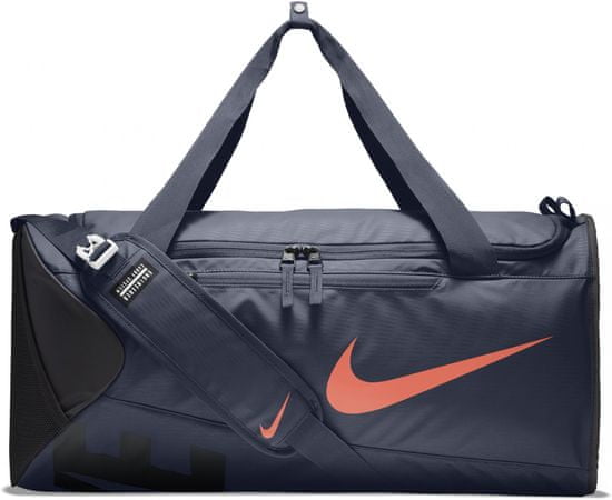Nike Alpha (Medium) Training Duffel Bag Thunder Blue Black Hyper Crimson