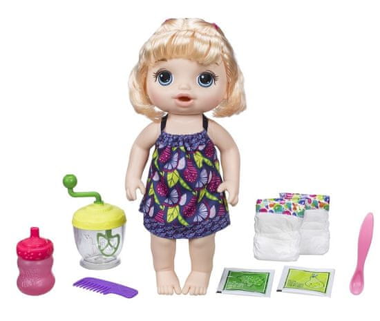 HASBRO Baby Alive Blonďavá bábika s mixérom