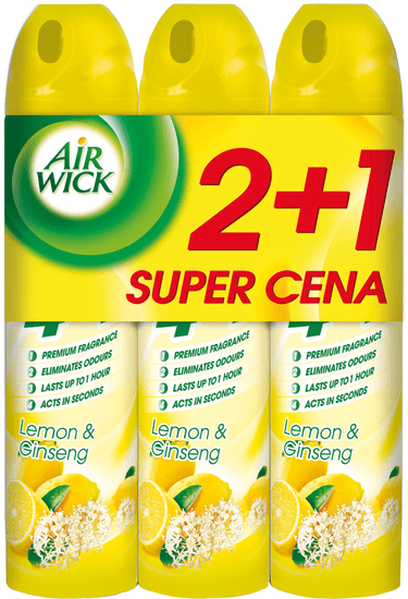 Air wick Spray 4in1 Citrón&Ženšen 240ml 2+1