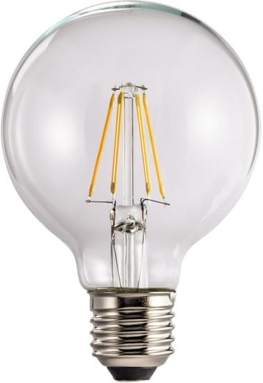 HAMA Xavax LED filament žiarovka, E27, guľa