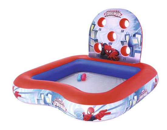Bestway Nafukovacie hracie centrum s bazénom Spiderman, 1,55m x 1,55m x 99cm