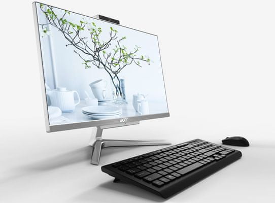 Domáci, kancelársky počítač All-in-One Acer Aspire C24-865 klávesnica monitor myš počítač v jednom