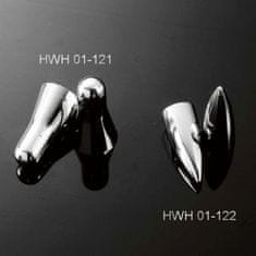 Highway-Hawk čiapočky na ventilky ACORN (kužeľ), 16", chróm (2ks)