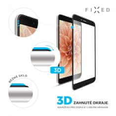 FIXED Ochranné tvrdené sklo 3D Full-Cover pre Apple iPhone X, cez celý displej, 0.33 mm, čierne
