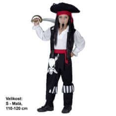 MaDe Kostým Pirát, 110 - 120 cm - rozbalené