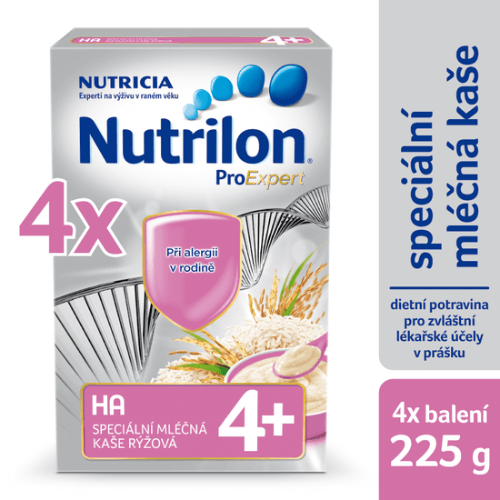 Nutrilon Mliečna HA kaša ryžová - 4 x 225g