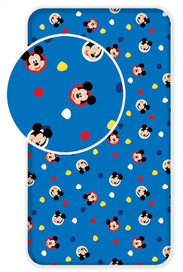 Jerry Fabrics Bavlnená plachta Mickey 04