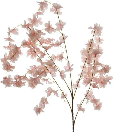 Kaemingk Vetva s ružovými kvetmi 120 cm
