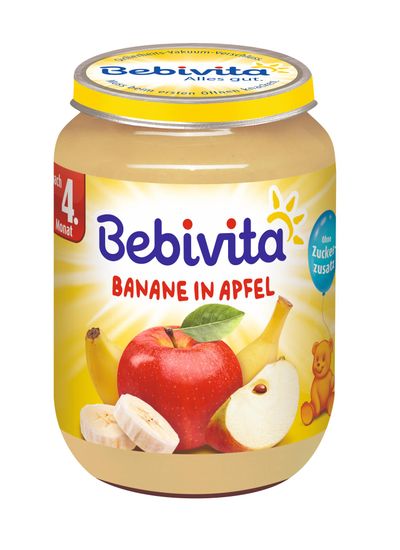 Bebivita Jablká s banánom - 6x190g