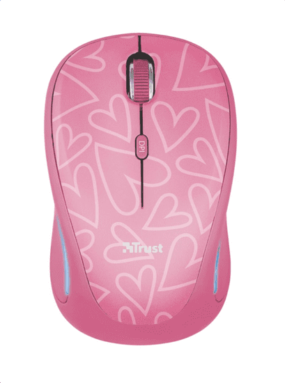 TRUST Yvi FX Wireless Mouse - ružová (22336) - zánovné