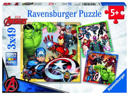 Ravensburger Disney Marvel Avengers 3x49 dielikov - rozbalené