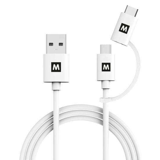 MAX MUC1101W USB kábel 1 m, biela