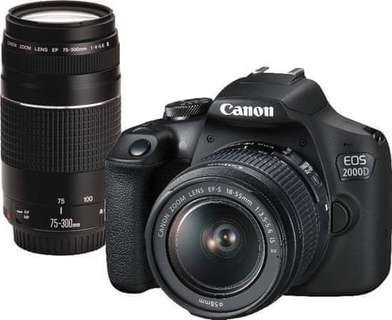Canon EOS 2000D + 18-55 IS + 75-300 DC III (2728C017)