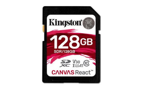 Kingston 128GB Canvas React SDXC UHS-I V30 (SDR/128GB)